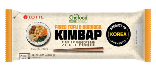 Korean Kimbap (1 set of 3 types - Fried Tofu & Burdock, Japchae, Vegetable)