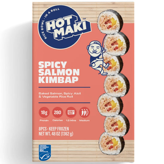 Hot Maki Spicy Salmon Kimbap Roll, 8 Ounces, Frozen