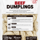 OverflowOasis Beef Dumplings – 2.31 lb (30 Pieces) × 5 Bags | 11.57 lb Case