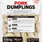 OverflowOasis Pork Dumplings – 2.31 lb (30 Pieces) × 5 Bags | 11.57 lb Case